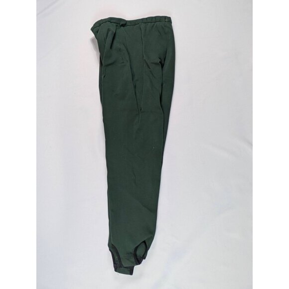 Vintage Val Hughes Ski Pants Green Stirrup 70s 80s Canadian Women's W30 AS IS - Picture 1 of 7